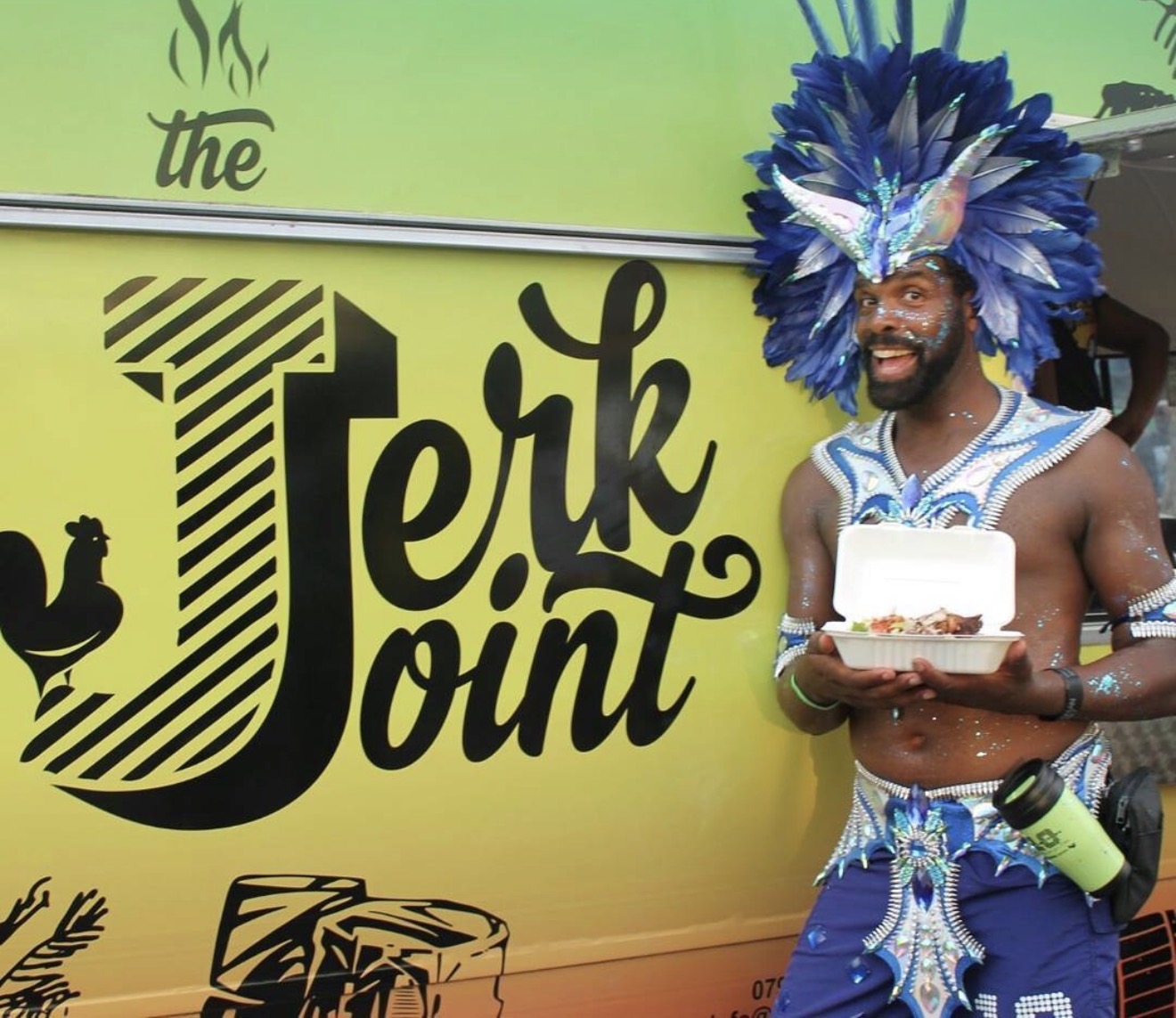 The Jerk Joint food van at a colourful community event